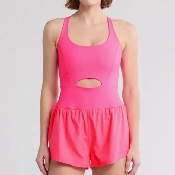 Free People Pink Athletic Shorts